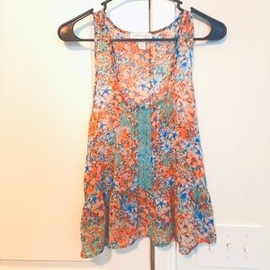 Ambiance Apparel Floral Tank Top